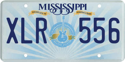 MS license plate XLR556