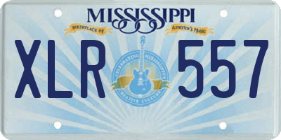 MS license plate XLR557