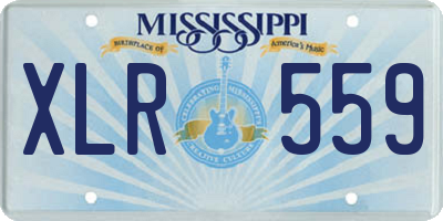 MS license plate XLR559