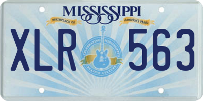 MS license plate XLR563