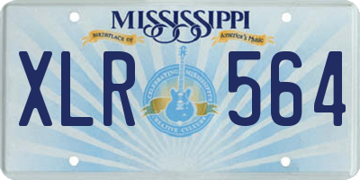MS license plate XLR564