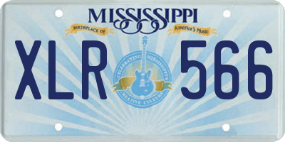 MS license plate XLR566