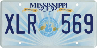 MS license plate XLR569