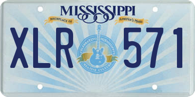 MS license plate XLR571
