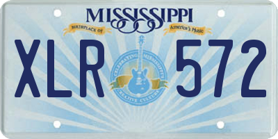 MS license plate XLR572