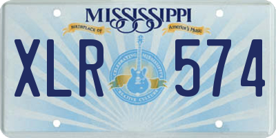 MS license plate XLR574