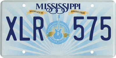 MS license plate XLR575