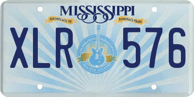 MS license plate XLR576