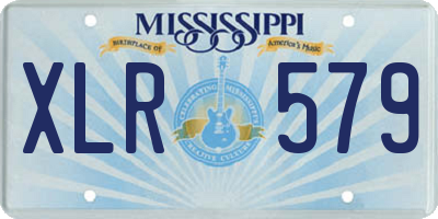 MS license plate XLR579