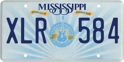 MS license plate XLR584