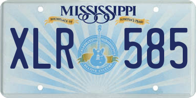 MS license plate XLR585
