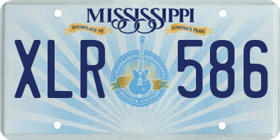 MS license plate XLR586