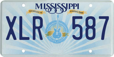 MS license plate XLR587