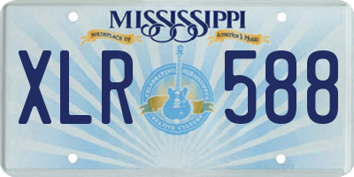 MS license plate XLR588