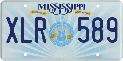 MS license plate XLR589