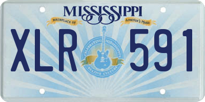 MS license plate XLR591