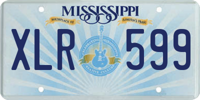 MS license plate XLR599