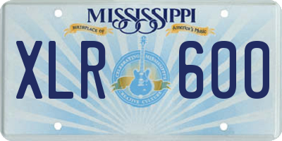 MS license plate XLR600