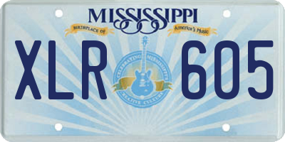 MS license plate XLR605