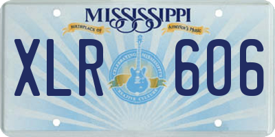 MS license plate XLR606