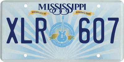 MS license plate XLR607