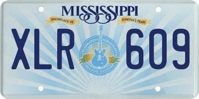MS license plate XLR609
