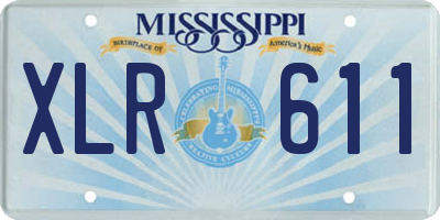 MS license plate XLR611