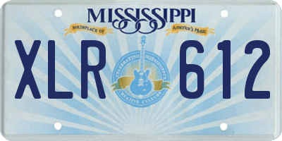 MS license plate XLR612