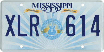 MS license plate XLR614