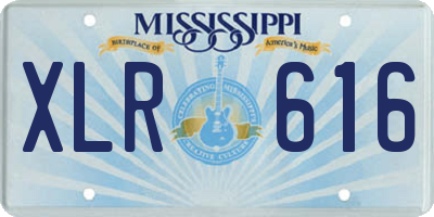MS license plate XLR616