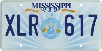 MS license plate XLR617