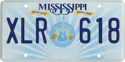 MS license plate XLR618
