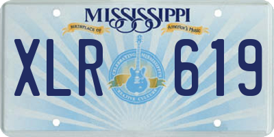 MS license plate XLR619