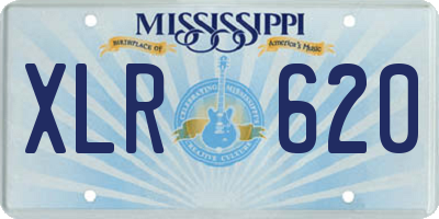MS license plate XLR620