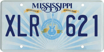 MS license plate XLR621