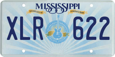 MS license plate XLR622