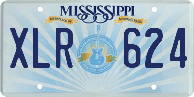 MS license plate XLR624