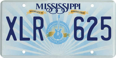 MS license plate XLR625
