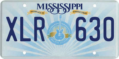 MS license plate XLR630