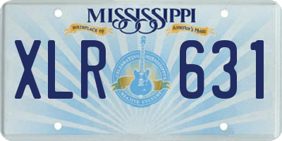 MS license plate XLR631