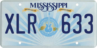 MS license plate XLR633
