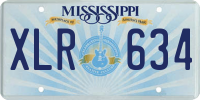 MS license plate XLR634