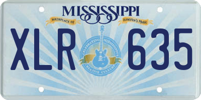 MS license plate XLR635