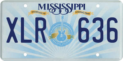 MS license plate XLR636
