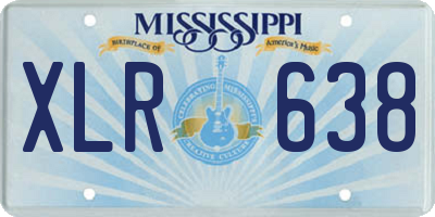 MS license plate XLR638