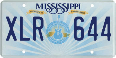 MS license plate XLR644