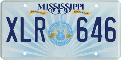 MS license plate XLR646