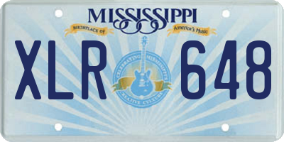 MS license plate XLR648
