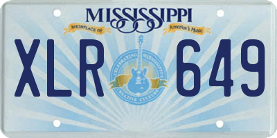 MS license plate XLR649