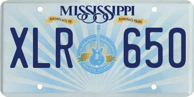 MS license plate XLR650